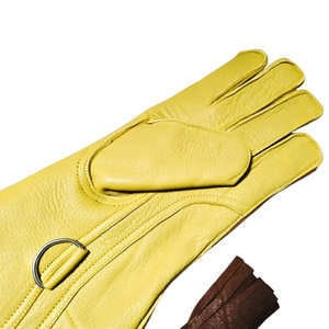 Guante de Cetrería de Cuero de Primera Calidad para Halcones, Guantes de Cuero Puro para Caza de Águilas, Entrenamiento de Aves, Mascotas y Águilas - Product Image 4