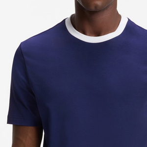 Diseño Elegante a Precio Económico / Servicio OEM Diseño de Ropa Casual Camiseta de Hombre con Cuello en Contraste Material de Alta Calidad - Product Image 3
