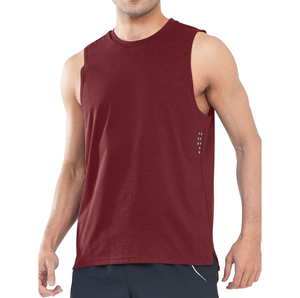 Camiseta sin mangas de mezcla de algodón para hombre al por mayor, chaleco de moda de verano, cómodo para uso diario, marca personalizada disponible - Product Image 1