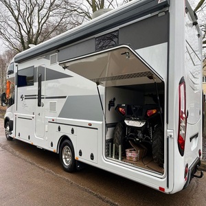 Luxury Camper Van Motorhome with <b>Bed</b> Stove Refrigerator Air Conditioning-Contemporary Design for Camping & Outdoor Use - Product Image 2