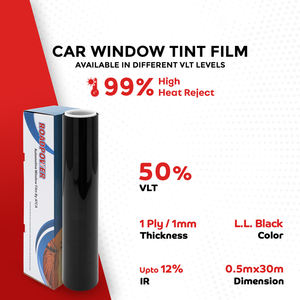 ROADPOWER Light Light Black (0.5Mx30M) Rollo de Película para Ventanas de Automóviles Serie SPT, Protección Solar, Protección UV y Resistente a los Arañazos - Product Image 2