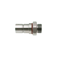 Raccord rapide UQD lisse en acier inoxydable SS316L à haut débit pour refroidissement liquide CDU, à faible chute de pression, raccord aveugle pour refroidissement de serveur