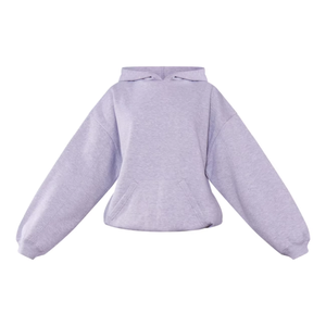 Sweat-shirt à capuche oversize en molleton de coton blanc pour filles, couleur sable, style streetwear, personnalisable pour femmes - Product Image 6