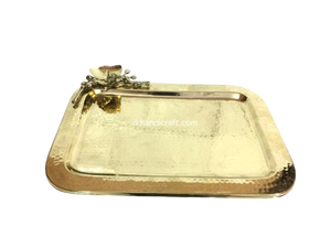 ถาดเสิร์ฟอาหารสแตนเลสด้ามจับกล้วยไม้แบบพกพามีป้ายกำกับส่วนตัวสำหรับตกแต่งคริสต์มาสเดือนรอมฎอน - Product Image 3