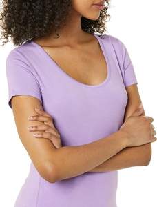 T-shirts, blouses et hauts pour femmes, col rond, manches courtes, mignons, en spandex et polyester, pas chers, tendance, été - Product Image 4