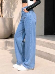 Womens Mid-rise <b>Boot</b> Cut Vintage Eco-Friendly Denim Jeans Knee-Length Regular Fit - Product Image 2