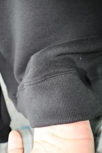 KENNY BLACK Sweat-shirt à col montant 100% NOIR Broderie appliquée Sweat-shirt à col large URBAN PRODUCTIONS - Product Image 6