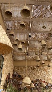 Lámpara de bambú de Vietnam, lámpara colgante tejida, pantalla de ratán hecha a mano para decoración del hogar, iluminación de restaurante de Hotel, venta al por mayor - Product Image 2