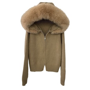 Abrigo Largo de Invierno de Lujo para Mujer con Pelo de Zorro, Suéter Suave con Capucha y Cuello de Zorro, Chaqueta de Moda, Elegante Gabardina Exterior - Product Image 2
