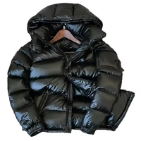 Doudoune matelassée brillante et imperméable pour homme grande taille, respirante, écologique, style urbain, emballage en tambour
