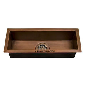 Évier en cuivre métallique de qualité supérieure au design magnifique et écologique, élément décoratif élégant pour la maison et les restaurants, éviers uniques disponibles - Product Image 5