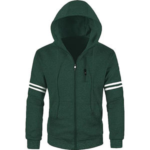 Sudadera con capucha urbana para hombre, chaqueta con capucha y forro polar, moda urbana - Product Image 3