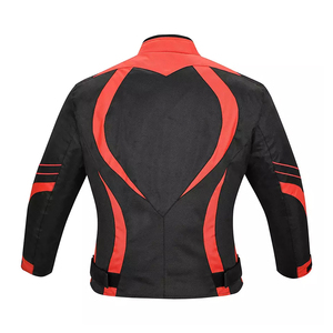 Unisex High Visibility Leather Motorcycle <b>Jacket</b> Breathable Stand Collar Windproof Regular Fit Winter - Product Image 5