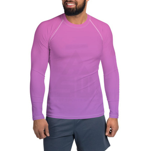 Men Rash Guard Fitness Wear Eco-Friendly Quick Dry Breathable Spandex Polyester Full Sleeve Gym Shirt Customizable Front Kits - Product Image 1