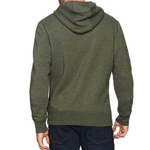 Sudadera con Capucha Unisex Verde Oliva, 100% Algodón, Felpa Francesa, Diseño Casual de Color Sólido con Bolsillos, Corte Regular, Ropa de Otoño, Venta al Por Mayor - Product Image 3