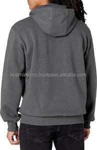 Meilleure vente de sweats à capuche pour femmes fermeture éclair cou Logo sur mesure Service sweats à capuche à manches longues respirant hommes sweats à capuche par Boomletcorp. - Product Image 4