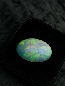 Natural Ethiopian Opal Cabochon Oval Shape Fire Opal Multi Color Flashy Loose Gemstone 7.60g No Treatments for Jewelry - Product Image 4