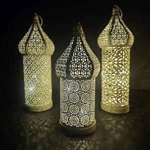 Lanterne en forme de croissant de lune, lanterne de style arabe, décoration pour les fêtes musulmanes, décoration de table pour le Ramadan, lanterne à bougie islamique, marocaine - Product Image 5