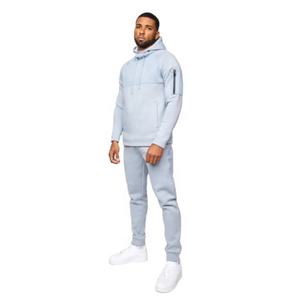OEM Conception Personnalisée 100% Polyester Hommes Tech Polaire Survêtement Full Zip Hoodie Joggers Sweatpants Sweatsuit Winter Eco-Friendly - Product Image 3