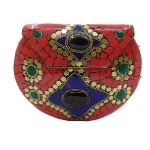 Pochette de soirée mosaïque Saint-Valentin avec rabat métallique, sac à main élégant pour femme, cadeau chic, mini sac plaqué or traditionnel, vente chaude - Product Image 5