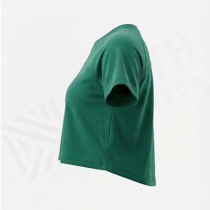 Último Diseño: Camisetas Cortas Básicas Ajustadas para Mujer en Venta, Tops Cortos para Mujer en Colores y Tallas Personalizadas, Ropa de Moda - Product Image 3