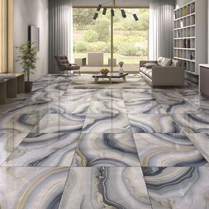 ตัวอย่างกระเบื้องพอร์ซเลนลายหินอ่อนสีขาว ขนาด 60x60 ซม. 60x120 ซม. 600x600 มม. 600x1200 มม. ผิวสัมผัสกึ่งด้าน สำหรับปูพื้นและผนัง กันลื่น ชุดตัวอย่าง - Product Image 5