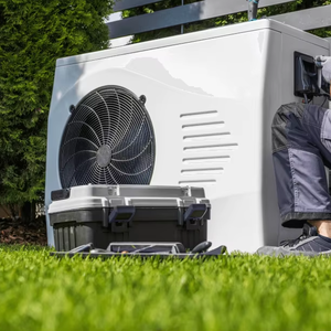 Bomba de Calor de Aire de Alta Calidad de 17kw con Inversor de Corriente Continua para Piscinas, Calentador de Piscinas Domésticas y SPA - Product Image 1