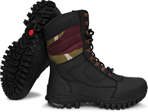 Botas de cuero genuino duraderas para hombre, botas de tobillo resistentes con cordones, suela antideslizante, forro interior suave, ideales para el trabajo y viajes. - Product Image 4