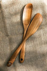 cucharas de madera, cucharas hechas a mano, cucharas de maderas naturales - Product Image 3