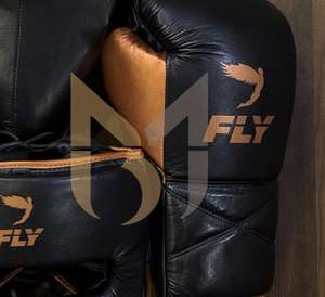 Ensemble d'entraînement de boxe professionnel noir et or avec logo personnalisé, kit de sparring, équipement de combat, ensemble de kick-boxing, fournitures en gros - Product Image 6