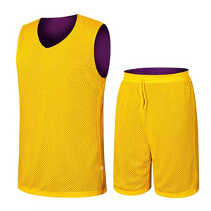 Uniformes Deportivos Reversibles 2 en 1 para Baloncesto, Camisetas Varsity en Blanco, 100% Poliéster Malla, Personalizables con Nombre y Número del Equipo, Proveedor Mayorista - Product Image 1