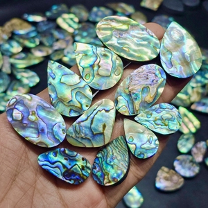 Natural <b>Abalone</b> <b>Shell</b> Cabochons Lot Mixed Shape Lot Free Size Gemstones Lot for Jewelry Making - Product Image 2