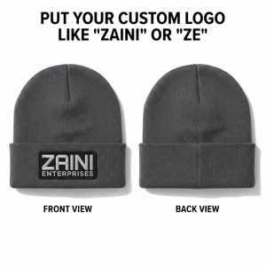 Gorro de Punto Acrílico Premium de 280 GSM, Gorro de Invierno Cálido con Puño, Logotipo Bordado Personalizado, Tejido de Punto Elástico Suave, Unisex, Casual, para Esquí - Product Image 1
