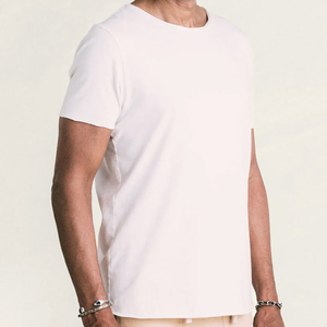 T-shirt en coton de qualité supérieure pour homme, coupe standard, avec col et épaules thermocollés, vêtements personnalisés, fabricant de vêtements OEM ODM, vente en gros - Product Image 1