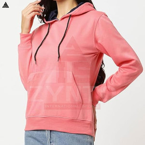 Hoodies personnalisés unis en molleton, basiques en coton mélangé, pour hommes et femmes, design unique, élégant et doux - Product Image 3