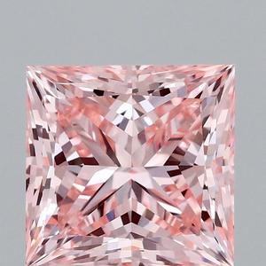 PRINCESS 2.51 CTS Fantaisie Intense Rose Lâche Diamants VS1 EX EX avec Léger 7.42-7.25-5.26 72.6 70 - Product Image 1