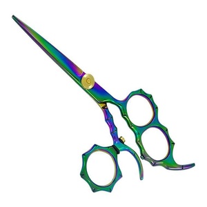 Professional <b>Barber</b> Scissors 5.5'' 6"JP 440C Sharp <b>Blade</b> Tip Hair Cutting Thinning Swivel - Product Image 2