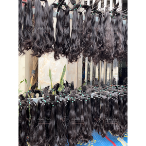 วิกผมลอนด้านหน้าแบบมีลูกไม้ด้านหน้าผมต่อทำจากผมลอนผมเงาวาว - Product Image 2