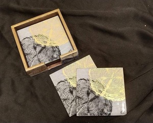 Sous-verres ronds en MDF imprimés en gros, épaisseur 3 mm, écologiques, design classique, personnalisables, accessoires de protection pour table ILAHI's - Product Image 6