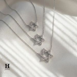 จี้เพชรรูปดาวหกแฉกสุดหรู สร้อยคอทอง 14K เครื่องประดับมินิมอลสุดประณีต - Product Image 4
