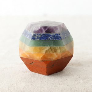 Pierre géométrique en cristal de pierre précieuse polie en forme de dodécédron, sept chakras naturels, pierres de guérison Feng Shui - Product Image 5