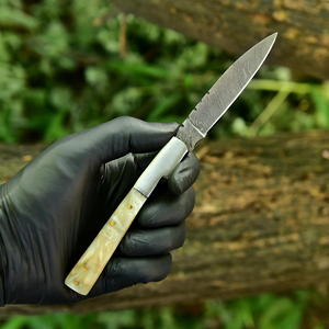 New Natural <b>Bone</b> <b>Handle</b> Pocket Survival Folding <b>Knife</b> Different Wholesale High Quality Outdoor Hunting Camping Folding <b>Knife</b> - Product Image 1