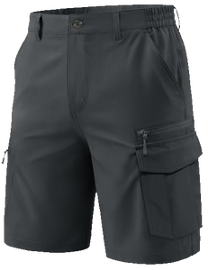 Men's 9 Inch Solid <b>Cargo</b> Shorts Quick Dry Lightweight Breathable Outdoor <b>Work</b> Fishing Formal with 7 Pockets Custom OEM Wholesale - Product Image 6