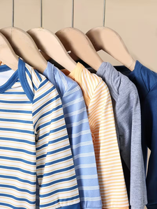 Autumn-Winter Boys' Simple Striped Solid Color Open-Leg Footed Pants Multi-Pack Perfect Outdoor Thermal Breathable Single Button - Product Image 4