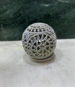 Vintage Marble Tea Light Holder Handcrafted Stone <b>Candle</b> Holder for Elegant Home Decor - Product Image 2
