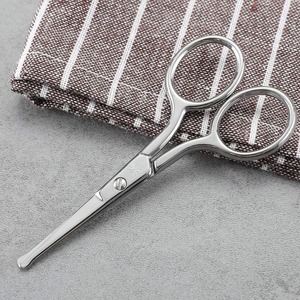 Mini Stainless Steel Nail Clippers Scissors Blunt-Sharp Curved Blade Foldable Right-Handed Durable Nail Art <b>Battery</b>-Powered - Product Image 6
