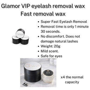 Glamoreyelash CREAM REMOVER Gold Non-Stinging Gentle Formula Plant Extracts Five Grams Professional Fast Drying Eyelash Remover - Product Image 4