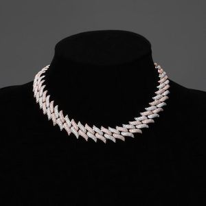 Certified Moissanite 14k Gold Plated <b>Long</b> Chain Dangling Cuban Hiphop Style <b>Necklace</b> - Product Image 1