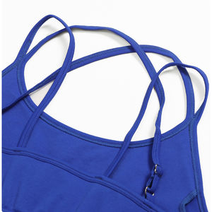 Soutien-gorge de sport pour femme, sans couture, compressif, respirant, haute élasticité, avec bretelles croisées réglables au dos, pour l'entraînement et le yoga - Product Image 6