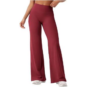 Pantalones de yoga de cintura alta para mujer al por mayor, de pierna ancha, corte acampanado, deportivos, extrasuaves, para gimnasio y fitness - Product Image 1
